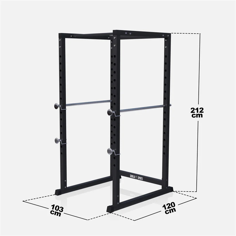 Kyykkyhäkki / Power Rack 200 kg, musta