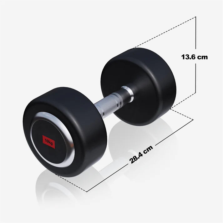 Pro kiinteä kumipinnoitettu käsipaino 2,5–50 kg