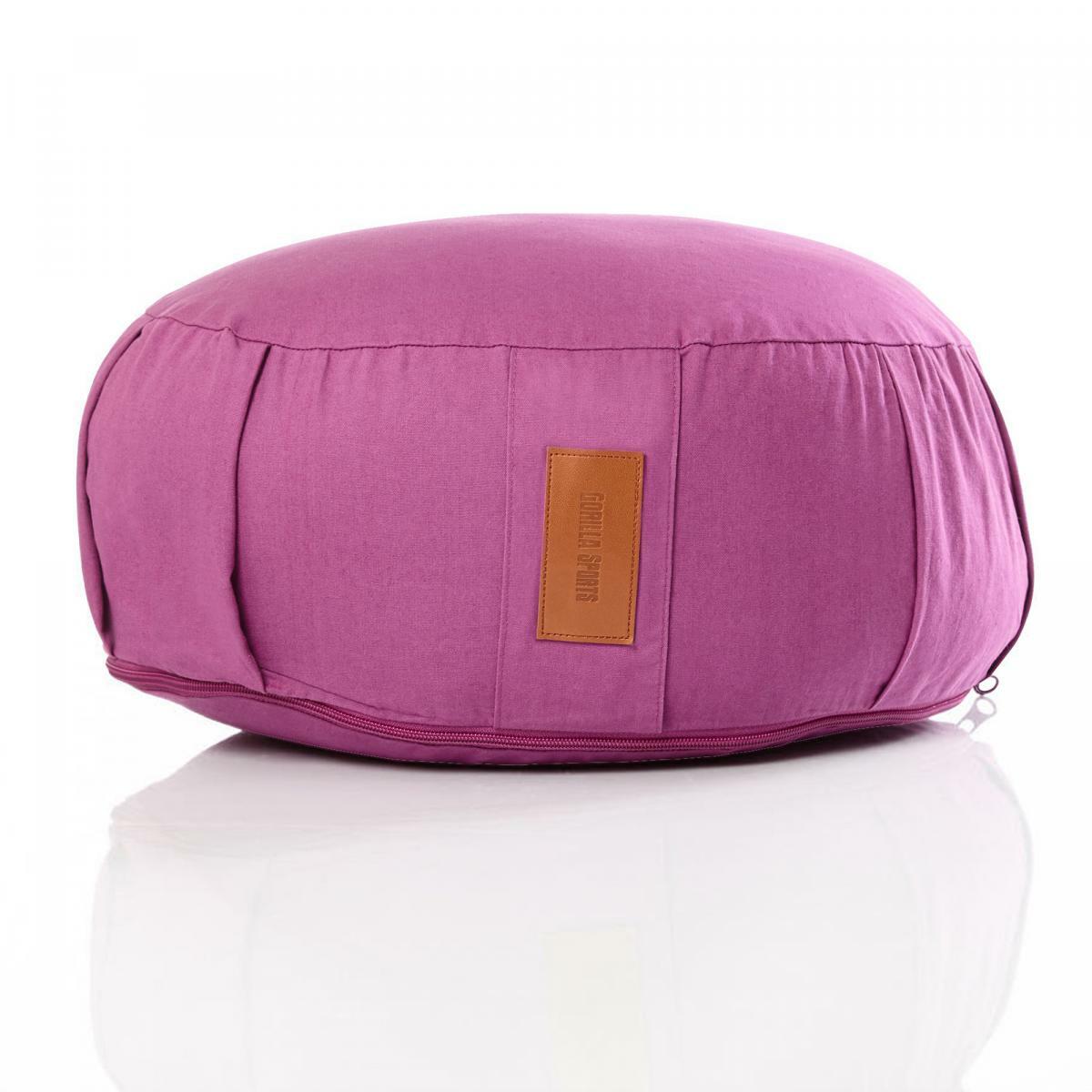 Puuvillainen joogatyyny 34 x 18 cm, violetti