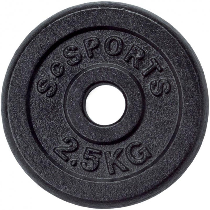 ScSPORTS levypainot 4 x 2,5 kg, 30 mm