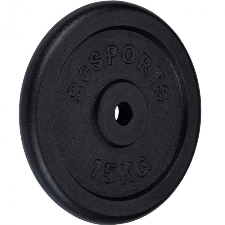 ScSPORTS levypainot 2 x 15 kg, 30 mm