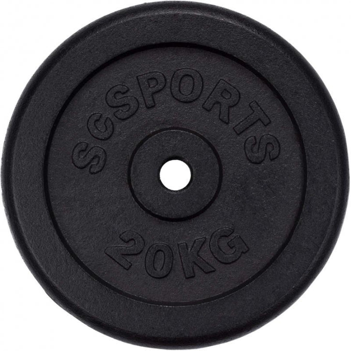 ScSPORTS valurautainen levypaino 20 kg, 30 mm