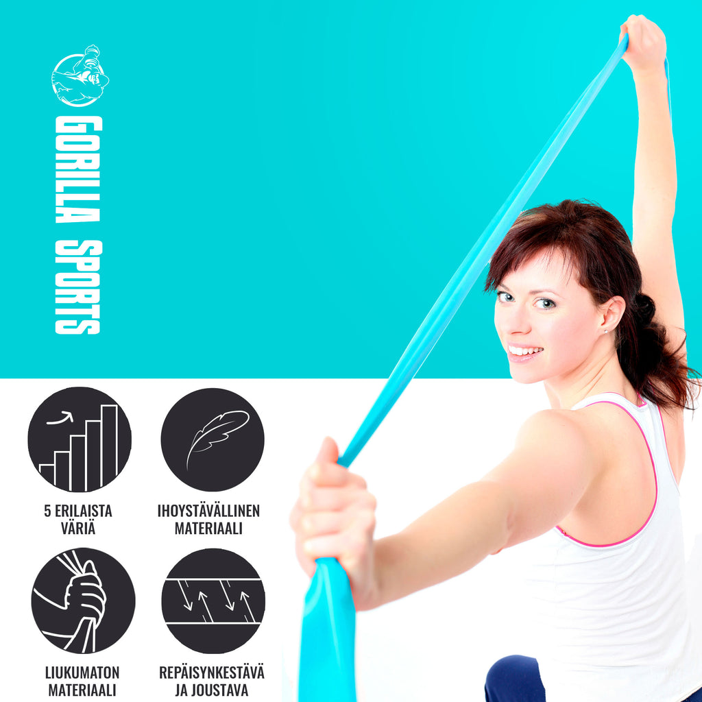 Vastusnauhasetti 120 cm, 5 vastusta