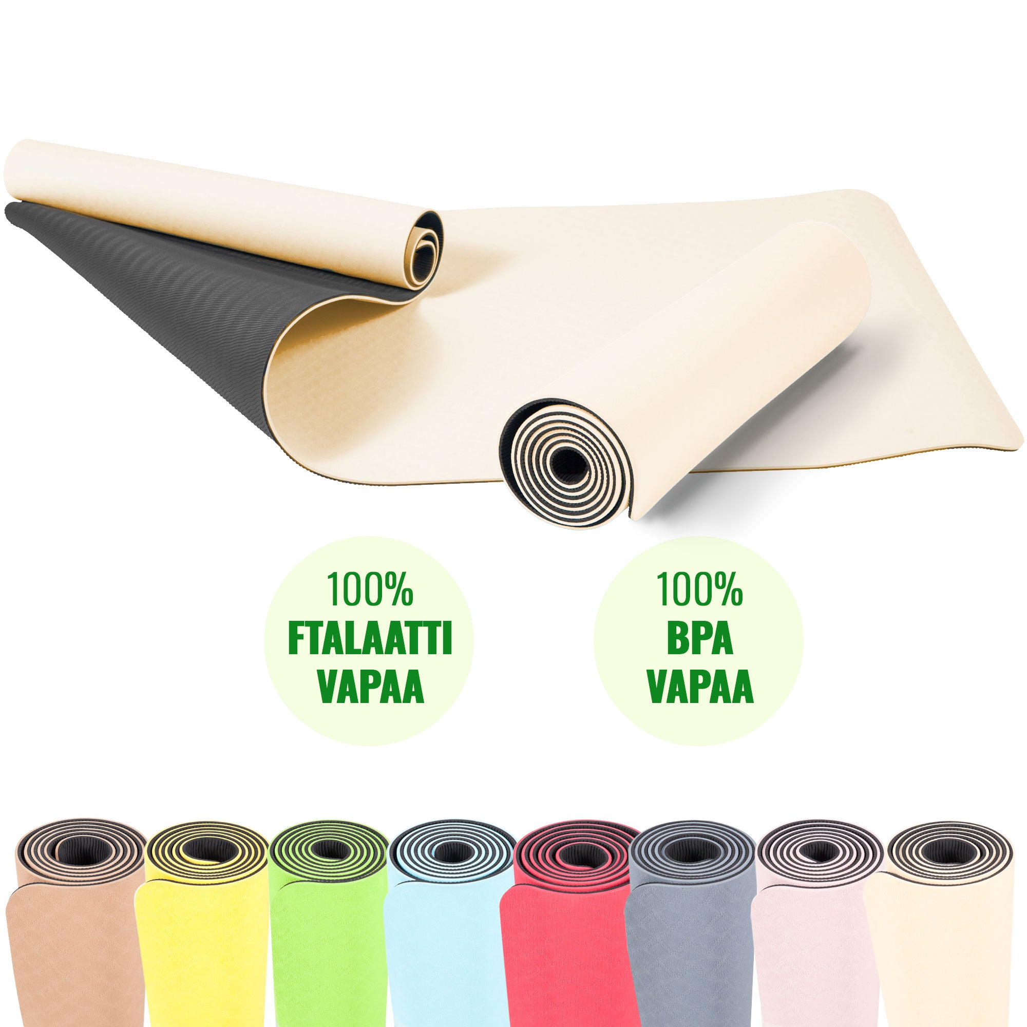Joogamatto 6 mm 180 x 60 cm