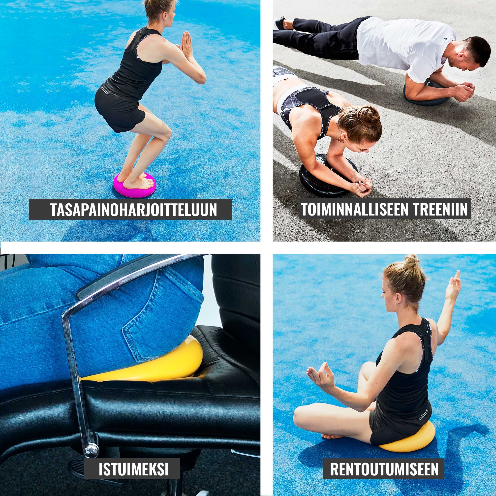 Piikillinen Balance Pad tasapainotyyny 33 cm