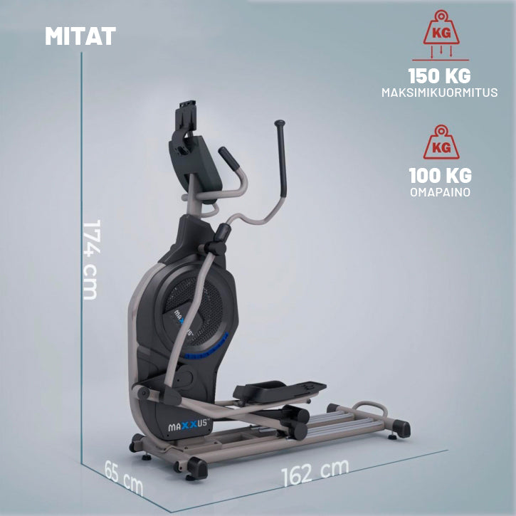 Crosstrainer CX 9.1 ilma- ja magneettivastuksella
