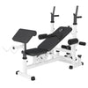 Säädettävä monitoimipenkki max 280 kg, valkoinen