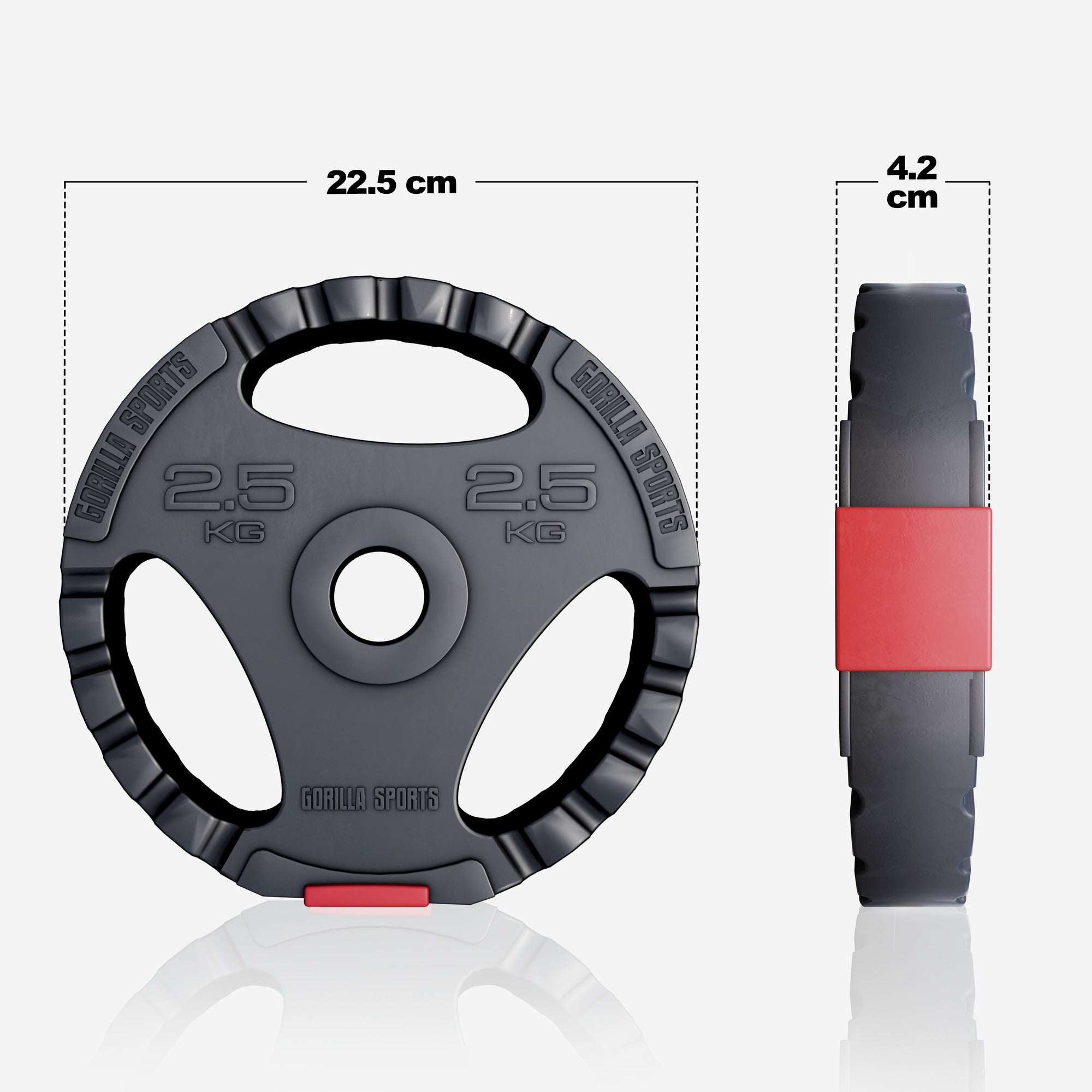 Tri Grip vinyylilevypaino 2,5 kg 30 mm