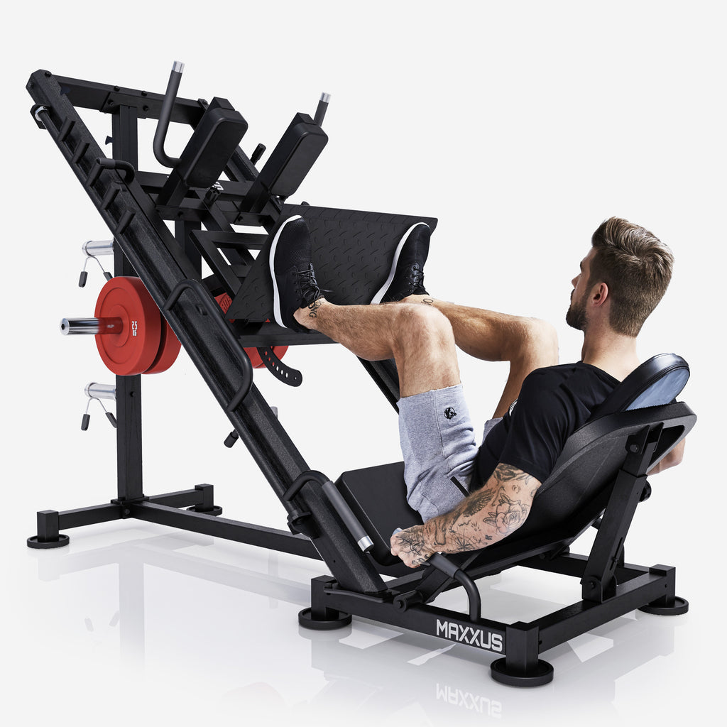 Jalkaprässi / hack-kyykkylaite 300 kg