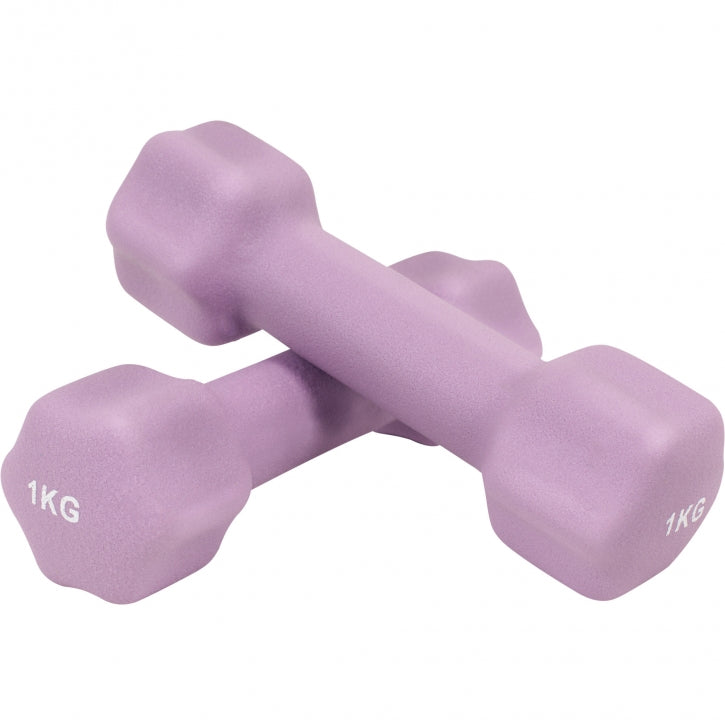 Aerobic-hexagonkäsipainot neopreenipinnoitteella