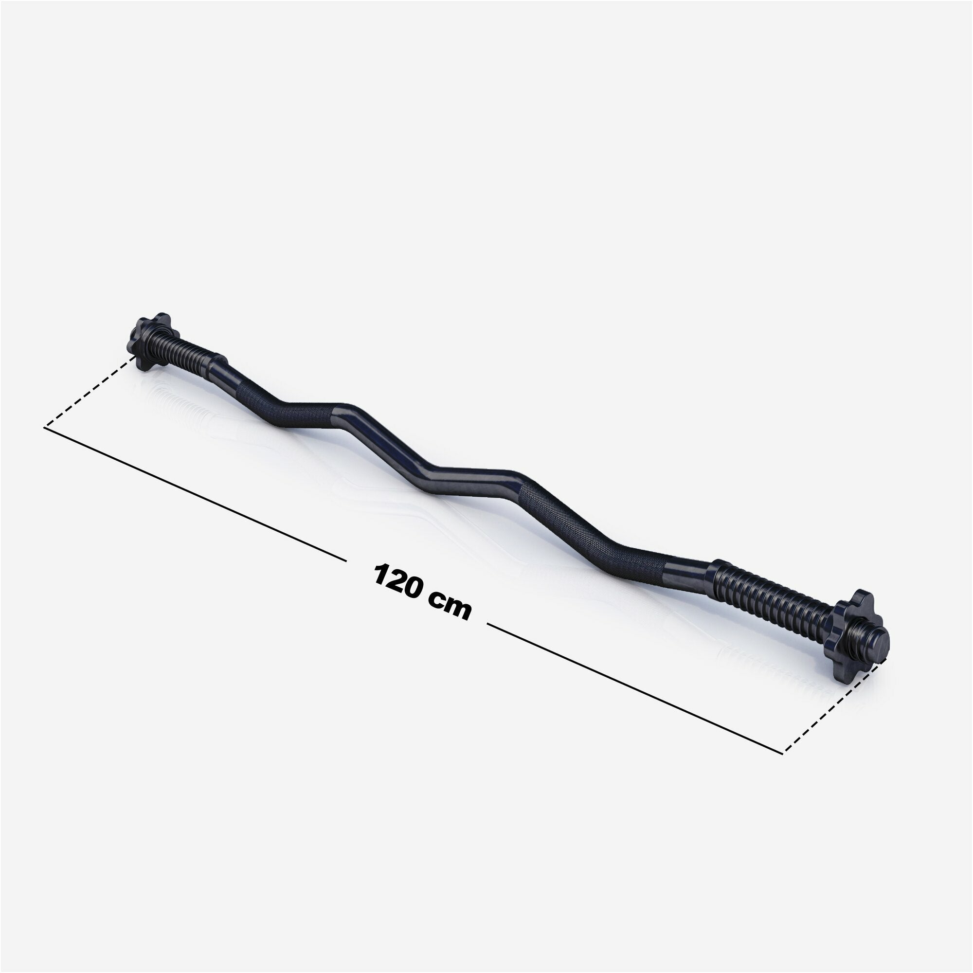 EZ-hauistanko 120 cm kierrelukoilla, musta