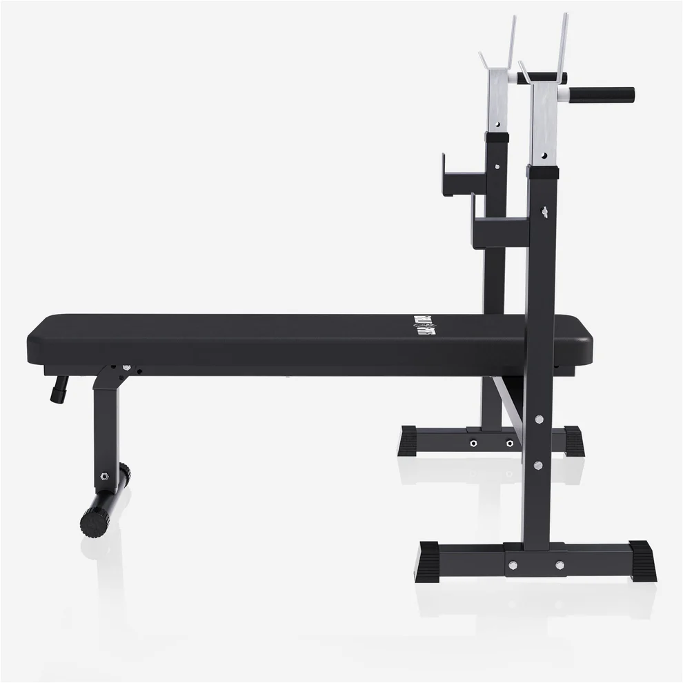 Taitettava painonnostopenkki + 40 kg levytankosarja