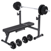 Taitettava painonnostopenkki + 70 kg levytankosarja