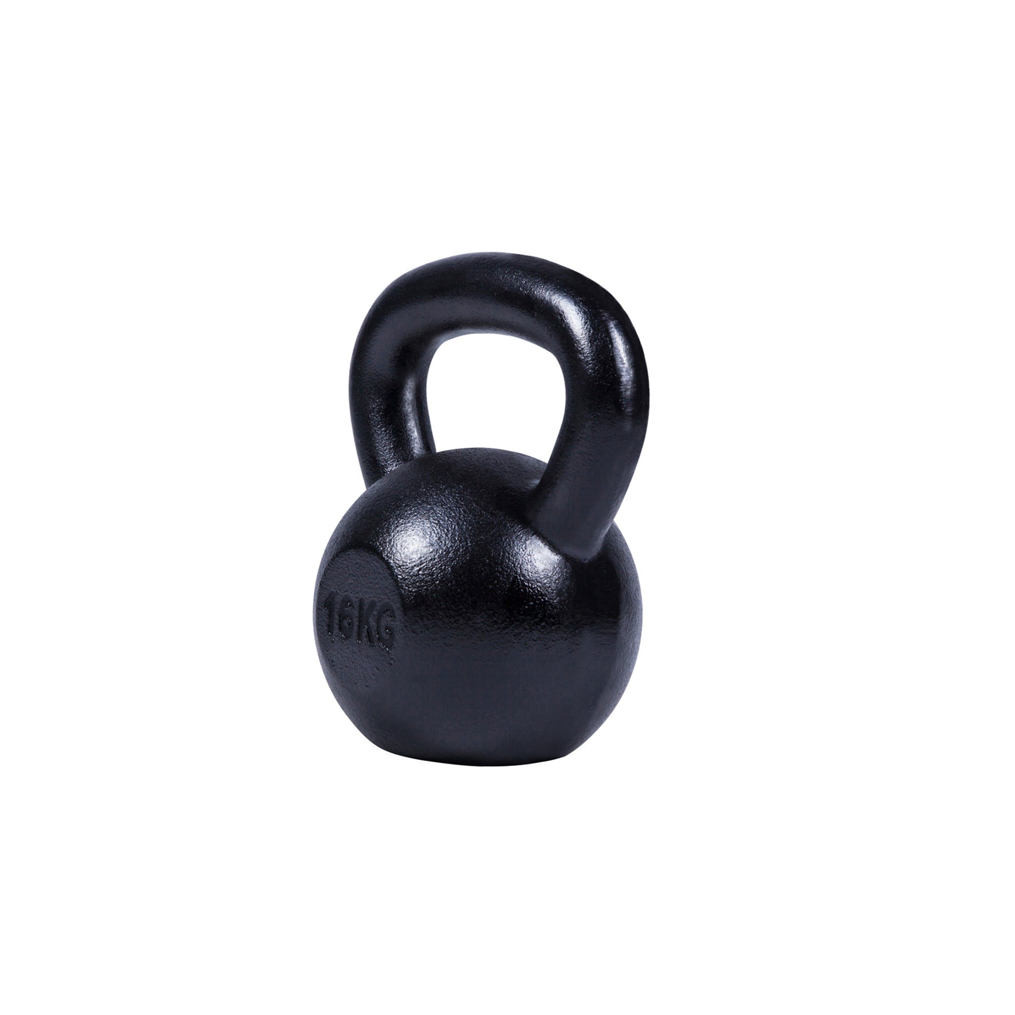 Valurautainen kahvakuula 2-32 kg, musta