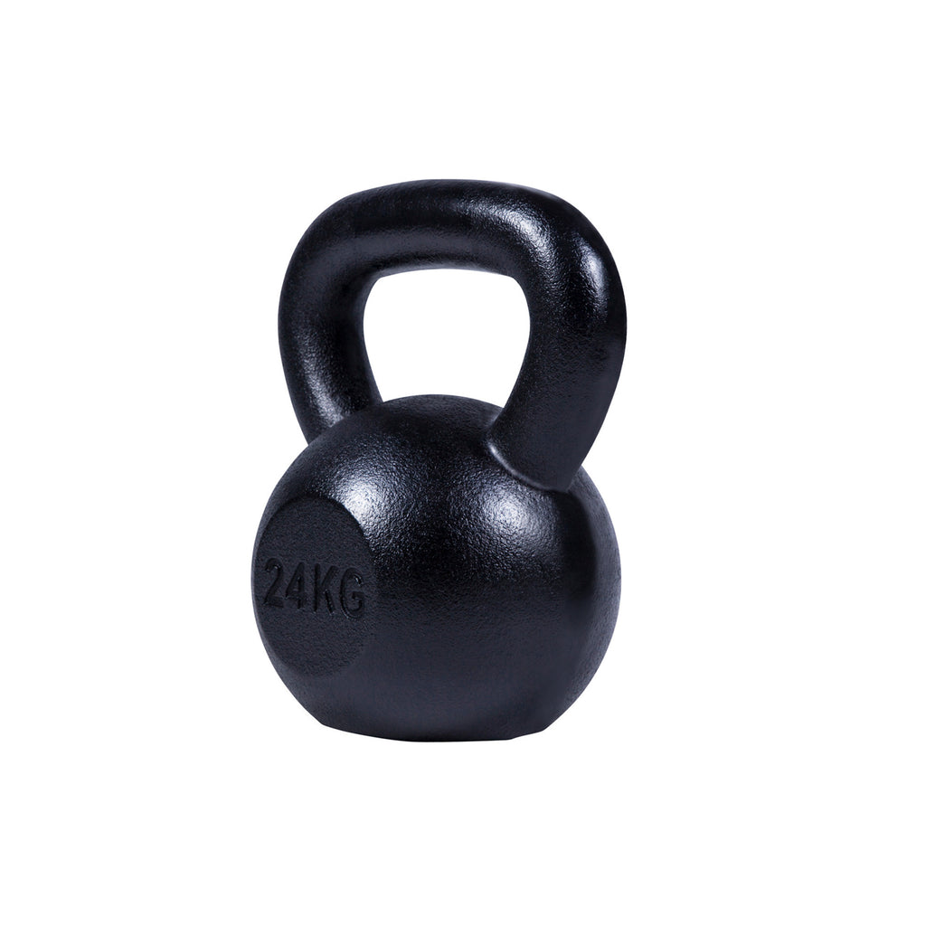 Valurautainen kahvakuula 2-32 kg, musta