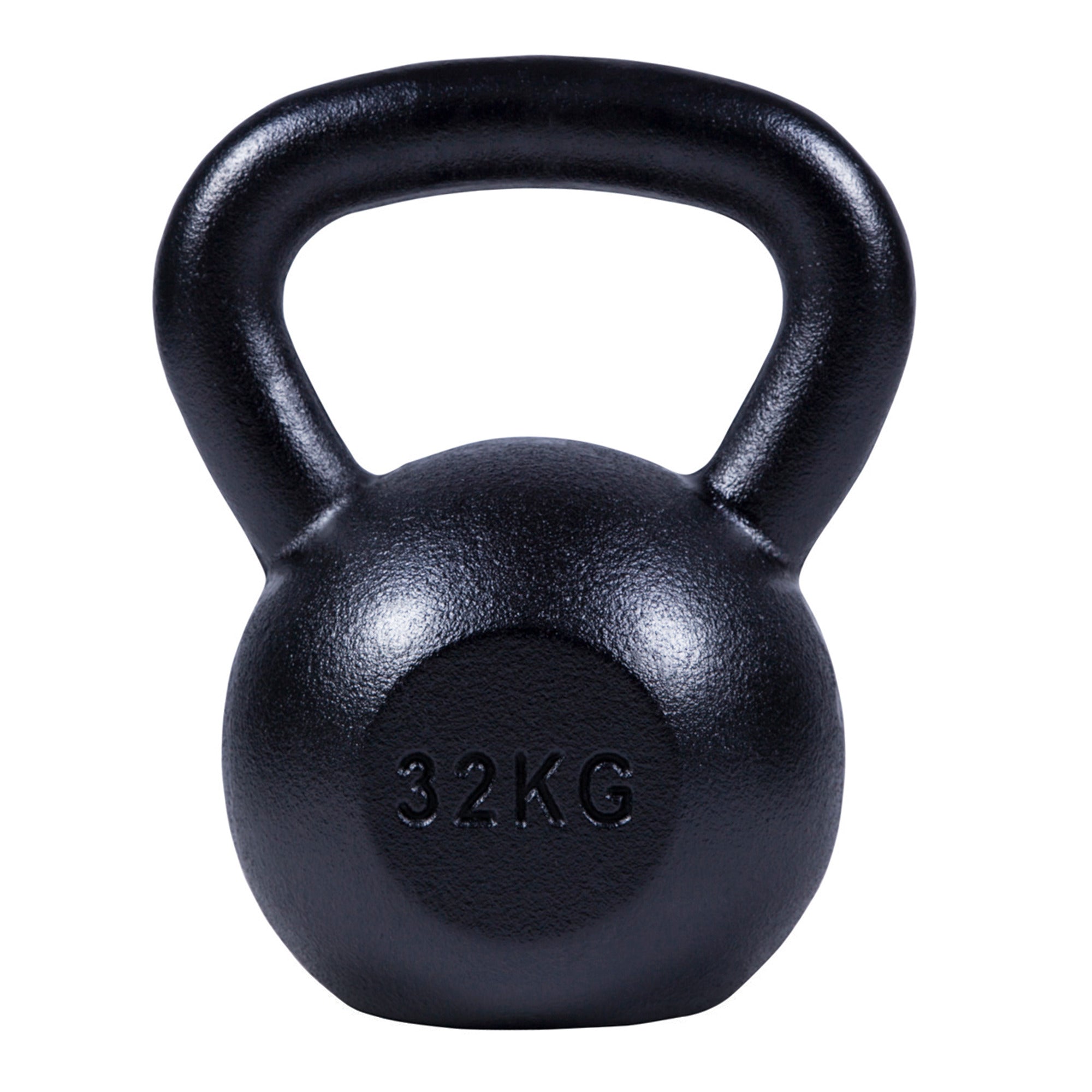 Valurautainen kahvakuula 2-32 kg, musta