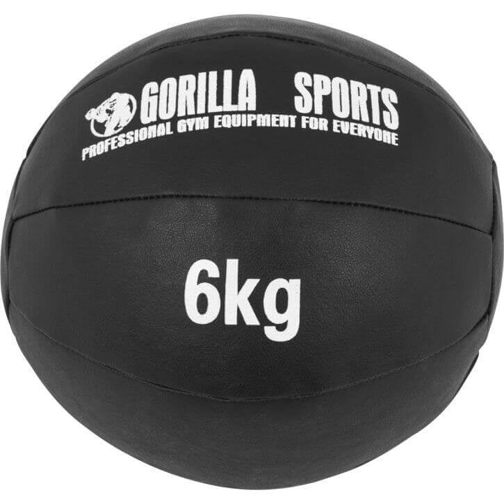 Wall Ball kuntopallo 1–10 kg, musta PU