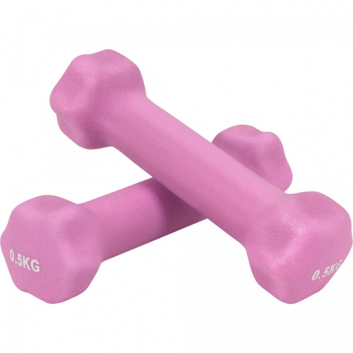 Aerobic hexagon-käsipainosetti 1–10 kg neopreenipinnoitteella
