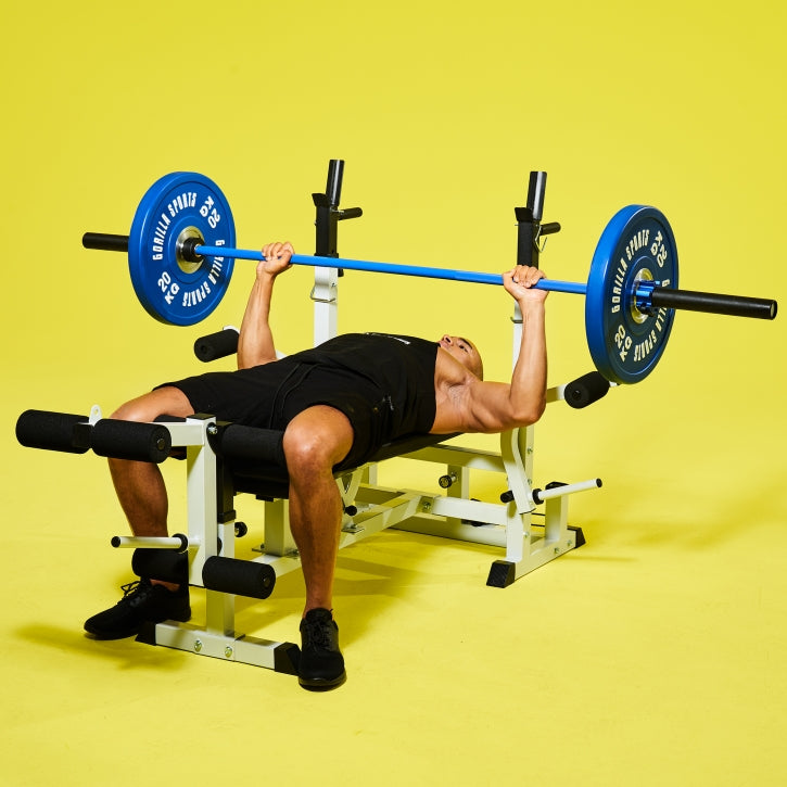 Olympia-levytanko 220 cm 20 kg sininen/musta
